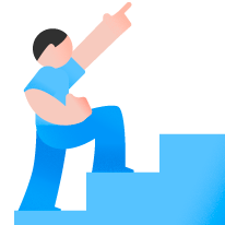望遠鏡で除く人のイメージ画像